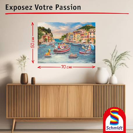 Puzzle mickey et minnie en italie 1000 pcs Vert 3 - vertbaudet enfant 