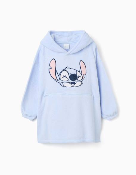 Sweat à capuche convertible en polaire corail avec stitch Bleu 1 - vertbaudet enfant 