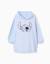 Sweat à capuche convertible en polaire corail avec stitch Bleu 1 - vertbaudet enfant 