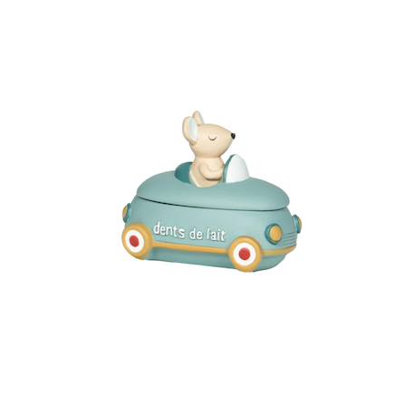 Boite à dent petite voiture en résine Bleu+Vert 1 - vertbaudet enfant 
