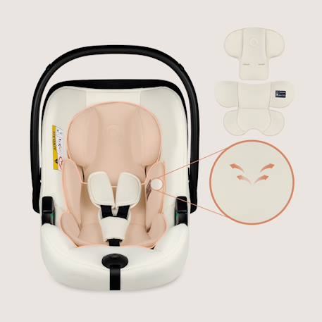 Siège-auto bébé astrid i-size 40-87 cm avec base isofix pivotante à 180°, léger et récompensé par l’adac Beige cream+Beige taupe+Green forest+Pink coral 6 - vertbaudet enfant 