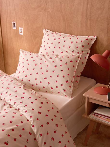 Taie d'oreiller percale de coton 'lady apple' Rouge 3 - vertbaudet enfant 