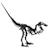 Maquette 3d enfant en papier vélociraptor Noir 1 - vertbaudet enfant 