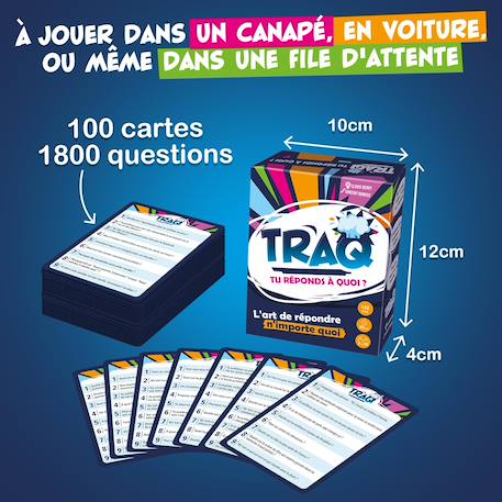 Traq jeu d'ambiance à questions Bleu 6 - vertbaudet enfant 