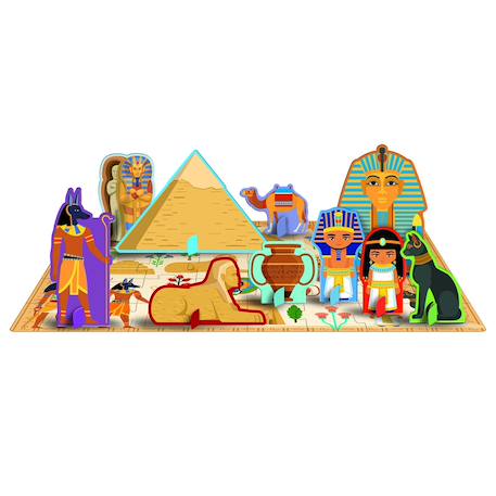 Livre et puzzle l'egypte Marron 2 - vertbaudet enfant 