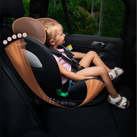 Siège-auto pivotant 360° braam i-size 40-150 cm avec isofix, groupe 0/1/2/3 Black carbon+Grey stone 6 - vertbaudet enfant 