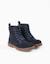 Bottines en suède à lacets et semelle antidérapante Bleu 2 - vertbaudet enfant 