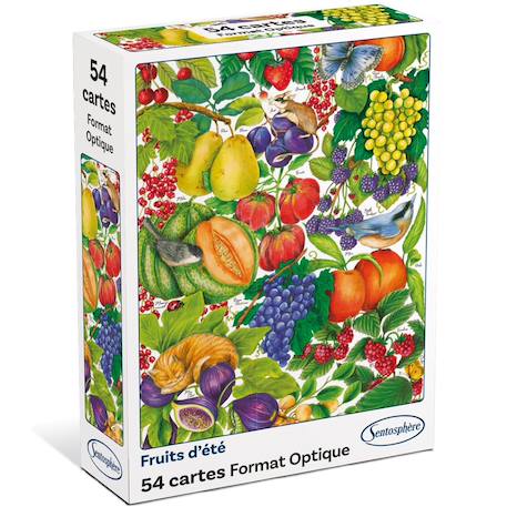 Jeu de 54 cartes illustrations fruits d'été Blanc 3 - vertbaudet enfant 