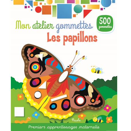 Mon atelier gommettes les papillons Blanc 2 - vertbaudet enfant 