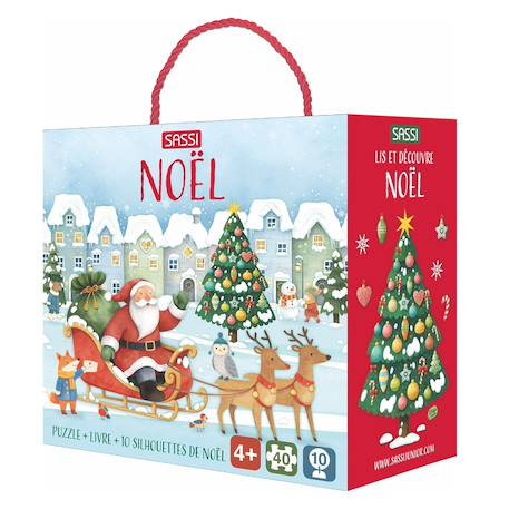 Livre et puzzle noël Rouge 1 - vertbaudet enfant 