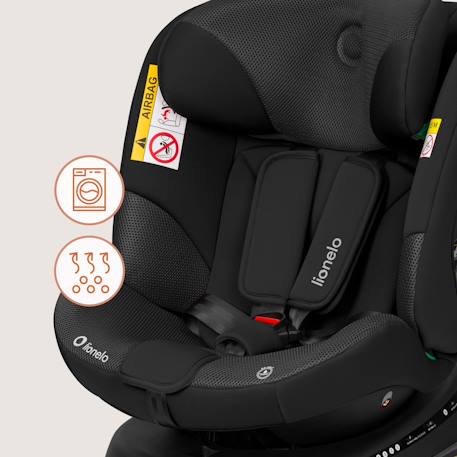 Siège-auto pivotant 360° bastiaan plus i-size 40-150 cm avec isofix Beige chocolate+Black carbon+Navy blue+Pink mauve 12 - vertbaudet enfant 