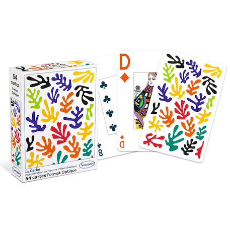 Jeu de 54 cartes illustration la gerbe Blanc 1 - vertbaudet enfant 