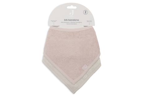 Lot de 2 bavoirs bandana bébé en coton Beige sable et taupe+Silk rose & sable+Soft matcha & sable 10 - vertbaudet enfant 