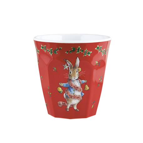 Gobelet pierre lapin noël Rouge+Vert 1 - vertbaudet enfant 