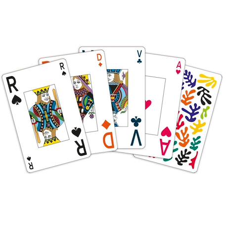 Jeu de 54 cartes illustration la gerbe Blanc 2 - vertbaudet enfant 