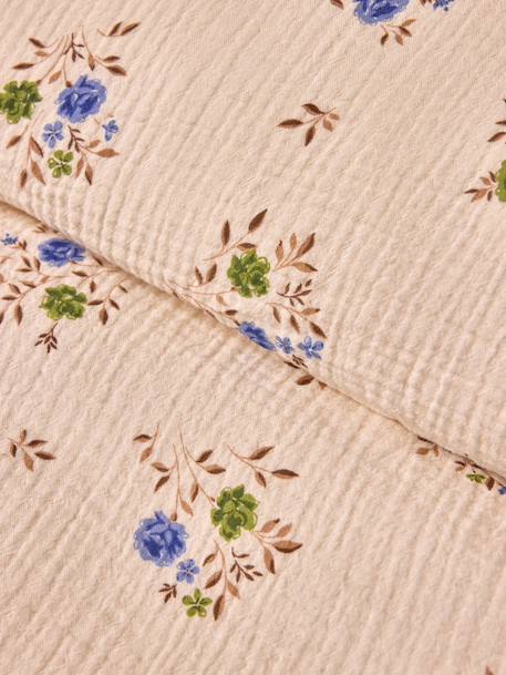 Housse de couette gaze de coton 'louison' Imprimé rosa blue 2 - vertbaudet enfant 
