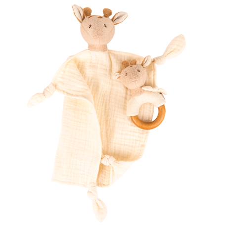 Coffret cadeau doudou et hochet girafe Beige 4 - vertbaudet enfant 