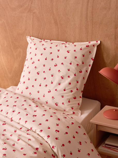 Taie d'oreiller percale de coton 'lady apple' Rouge 1 - vertbaudet enfant 