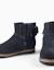 Bottines en suède avec nœud en velours Bleu 4 - vertbaudet enfant 