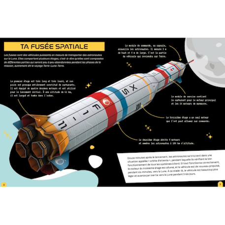 Construis ta fusée spatiale 3d Bleu 3 - vertbaudet enfant 