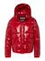 Blouson shiny à capuche Noir+Rouge 9 - vertbaudet enfant 