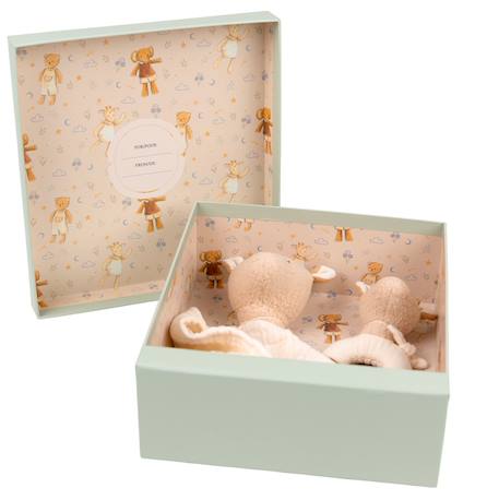 Coffret cadeau doudou et hochet girafe Beige 2 - vertbaudet enfant 