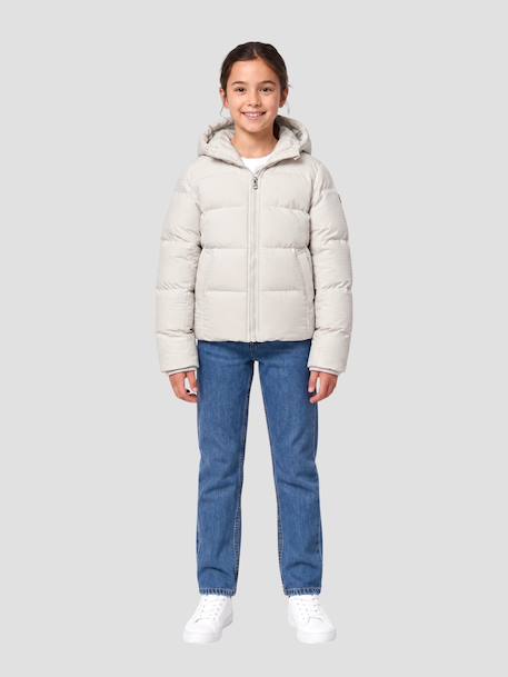 Doudoune à capuche Noir+Stone 6 - vertbaudet enfant 