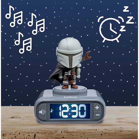 Réveil - veilleuse stars wars avec effets sonores, Écran LCD et alarme Gris 2 - vertbaudet enfant 