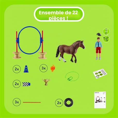 Coffret parcours d'agility poney schleich Unit p. 2 - vertbaudet enfant 
