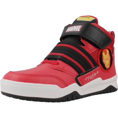 Baskets enfant garçon perth Noir c0039+Rouge c0020 10 - vertbaudet enfant 