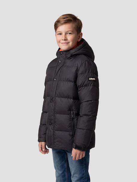 Blouson matelassé à capuche Kaki+Noir 7 - vertbaudet enfant 