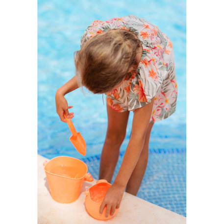 Petite pelle de plage - facile à emporter Black+Cherry red+Coral+Dark purple+Duck egg blue+Dusty rose+Light dusty purple+Midnight blue+Mint+Mustard+Pastel yellow+Petrol blue+Rust+Sage green+Warm grey 9 - vertbaudet enfant 