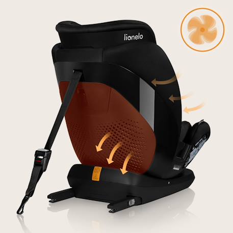 Siège-auto lavender i-size 76-150 cm avec isofix et système de ventilation, groupe 1/2/3 Black carbon+Grey stone 4 - vertbaudet enfant 