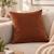 Coussin velours effet peau de pêche Beige+Bleu+Cuivre+Jaune moutarde+Marron brun+Vert olive 18 - vertbaudet enfant 