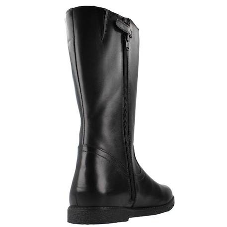 Bottes enfant fille en cuir shawntel Noir 3 - vertbaudet enfant 