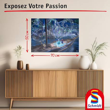 Puzzle la reine des neiges amour et magie 1000 pcs Bleu 3 - vertbaudet enfant 