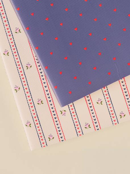 Lot de 2 carnets Bleu jeans+Imprimé marine+Imprimé mireille 4 - vertbaudet enfant 