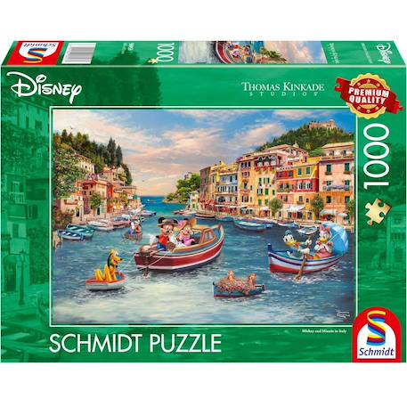 Puzzle mickey et minnie en italie 1000 pcs Vert 1 - vertbaudet enfant 