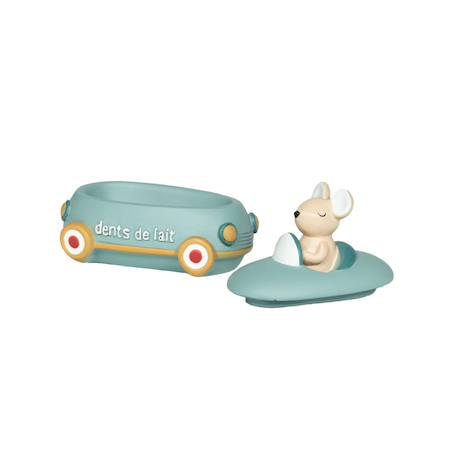 Boite à dent petite voiture en résine Bleu+Vert 3 - vertbaudet enfant 