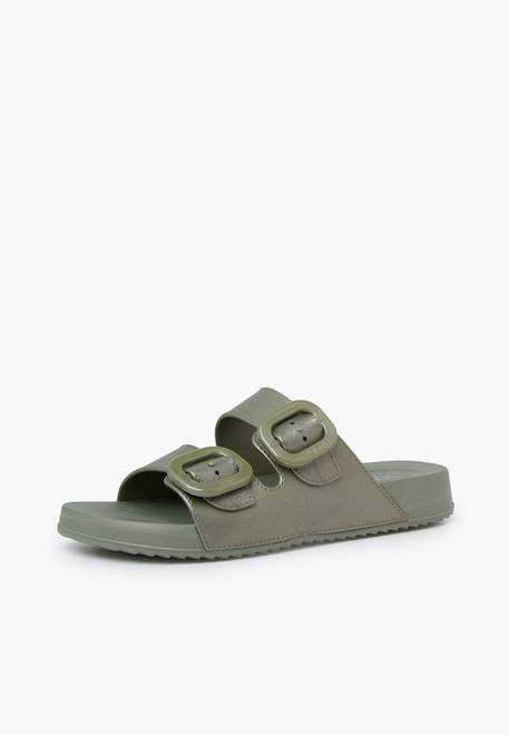 Sandales caoutchouc eva habana métallisées Argent+Vert 8 - vertbaudet enfant 