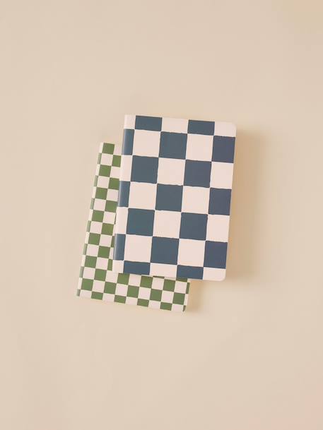 Lot de 2 carnets Bleu jeans+Imprimé marine+Imprimé mireille 1 - vertbaudet enfant 