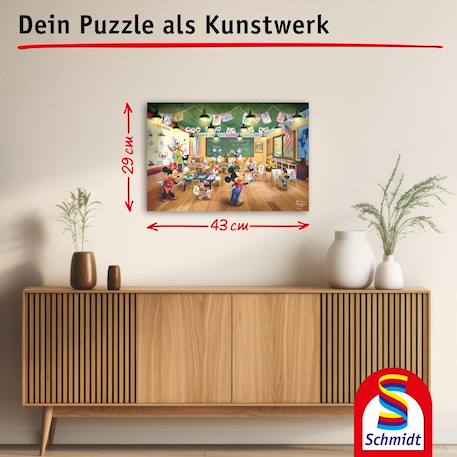 Puzzle l'école de mickey et minnie 200 pcs Vert 2 - vertbaudet enfant 