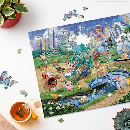 Puzzle pokémon évoli dans le parc 1000 pcs Blanc 2 - vertbaudet enfant 