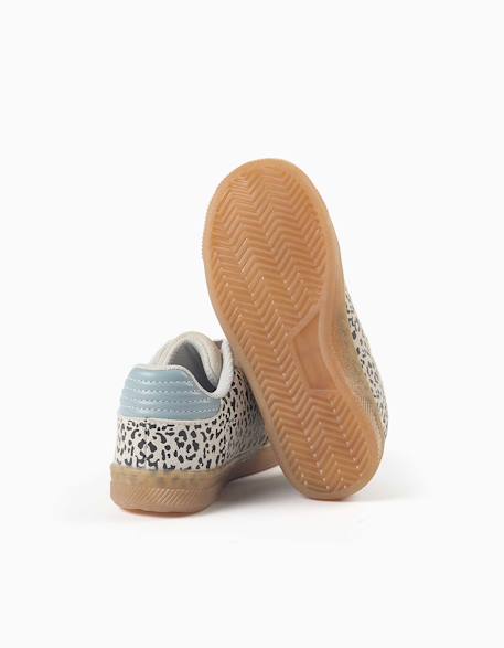 Baskets en suède à imprimé animal Bleu 3 - vertbaudet enfant 
