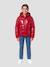 Blouson shiny à capuche Noir+Rouge 6 - vertbaudet enfant 