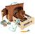 Cheval avec écurie et accessoires Beige+Marron 7 - vertbaudet enfant 