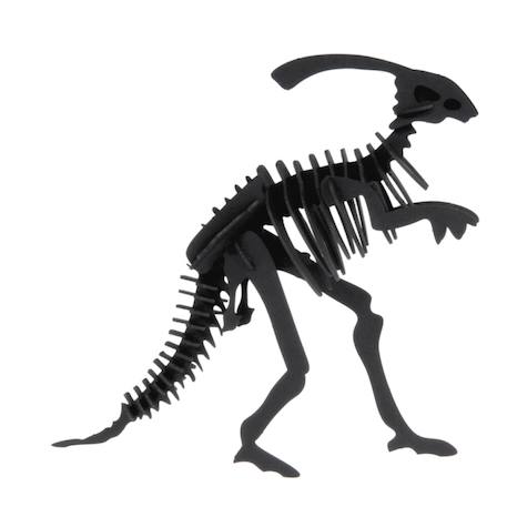 Maquette 3d enfant en papier parasaurolophus Noir 1 - vertbaudet enfant 