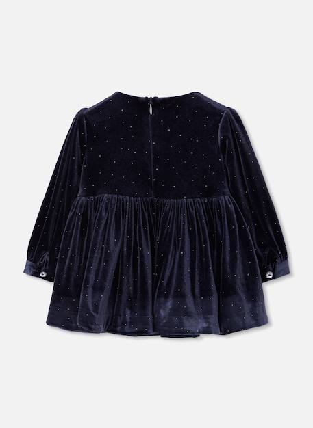 Robe fille avec reflets Bleu 2 - vertbaudet enfant 