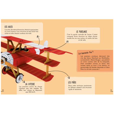 Livre et maquette l'avion 3d Rouge 4 - vertbaudet enfant 