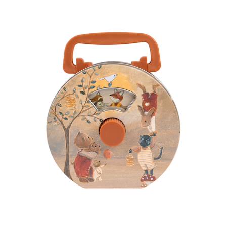 Boite à musique en métal forêt magique Beige 1 - vertbaudet enfant 
